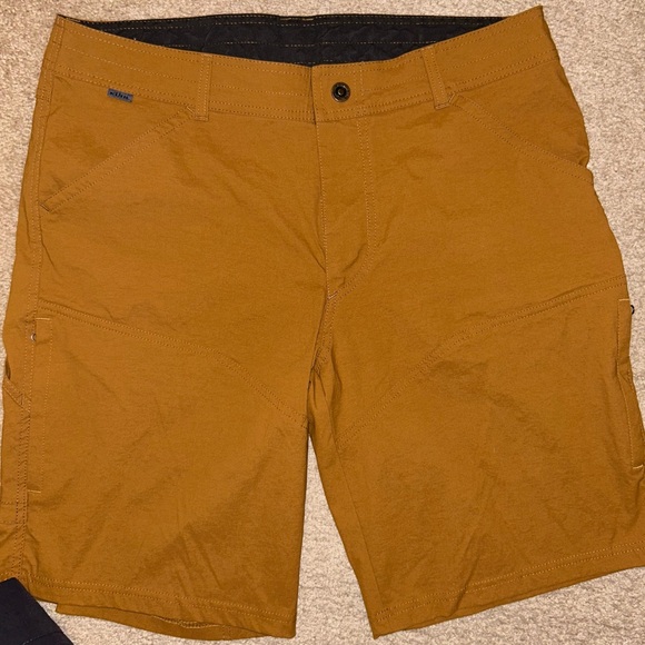 (3) Men's Kuhl Renegade Shorts Size 36 Koal & Buckskin Khaki - Picture 4 of 7